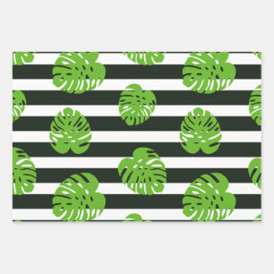 Tropical Sunset Art Wrapping Paper Sheet
