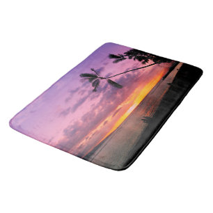Tropical Sunset Bath Mat