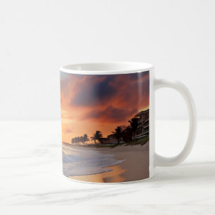 Tropical Sunset Beach Coffee Mug