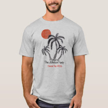 Tropical Sunset Beach Palm Tree Family Vacation