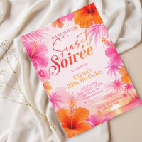 Tropical Sunset Birthday, Pinky, Summer Party