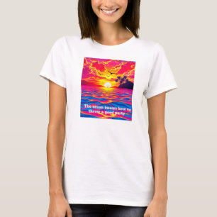 Tropical Sunset Bliss  T-Shirt