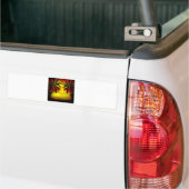 Tropical Sunset Bumper Sticker (On Truck)