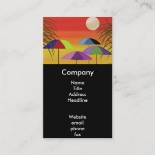 Tropical Sunset Business Cards