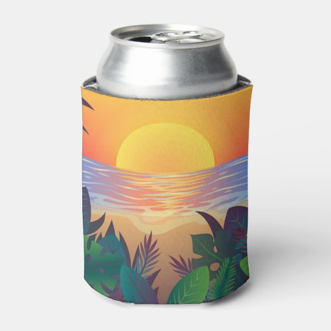 Tropical Sunset Can Cooler (Can Front)