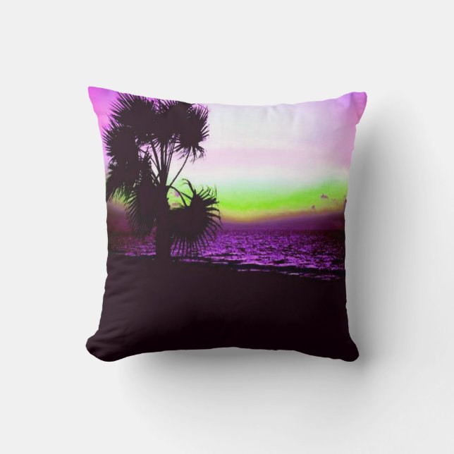 Tropical Sunset Cushion (Front)
