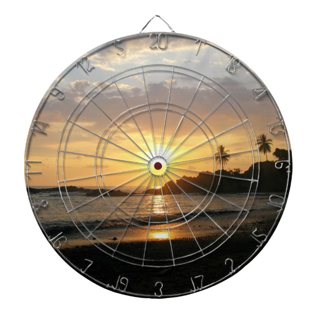 Tropical Sunset Dartboard (Front)