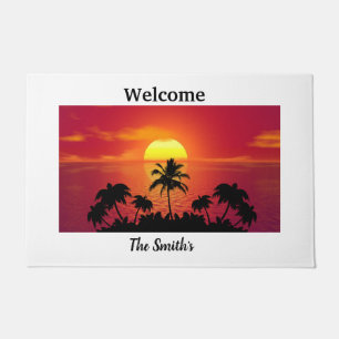 Tropical Sunset Doormat