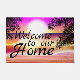 Tropical Sunset Doormat