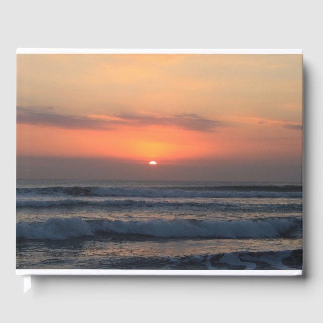 Tropical sunset guest book (Front)