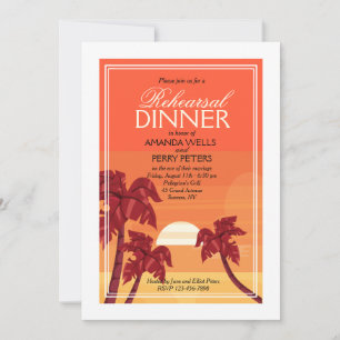 Tropical Sunset Invitation