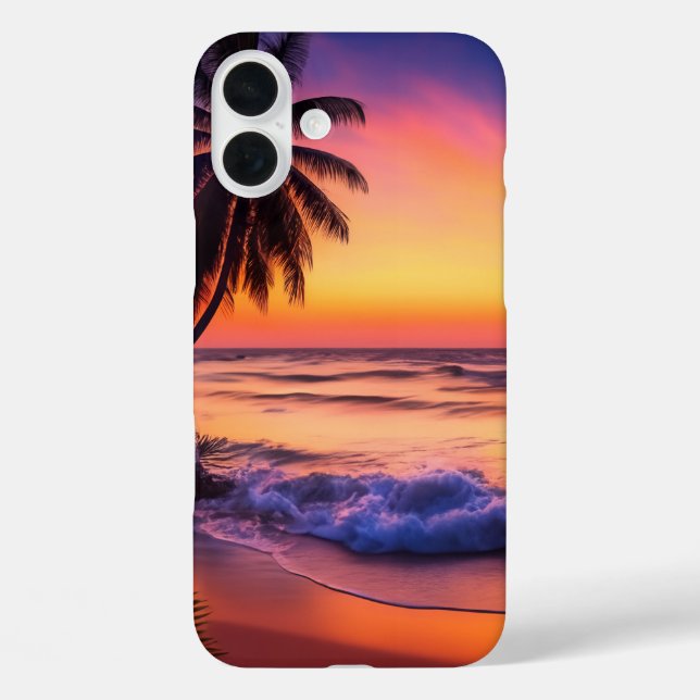 Tropical Sunset iPhone Case (Back)