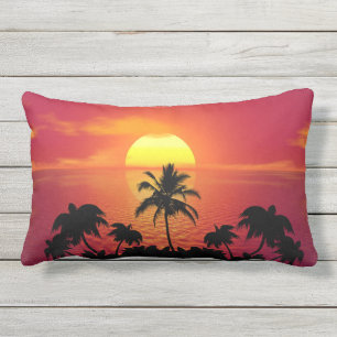 Tropical Sunset Lumbar Cushion