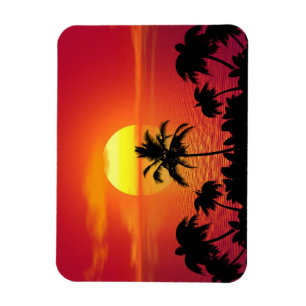 Tropical Sunset Magnet