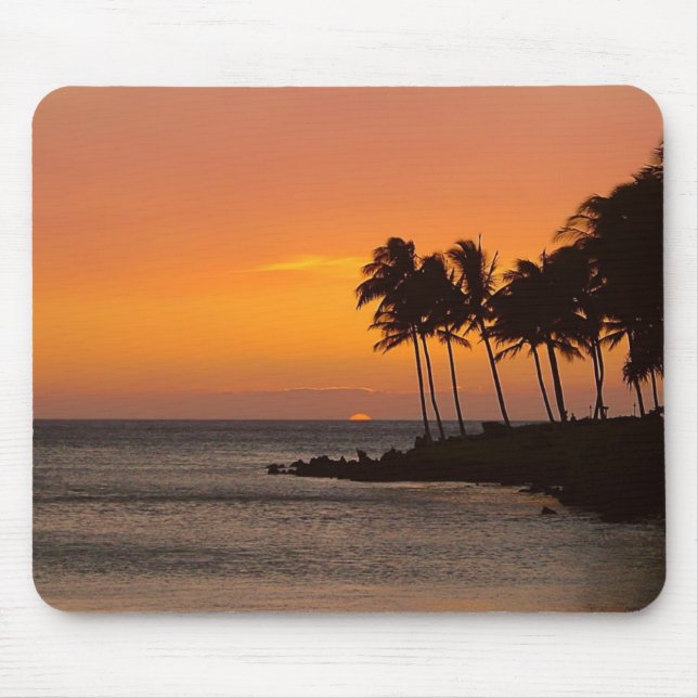 Tropical Sunset Mouse Pad (Front)