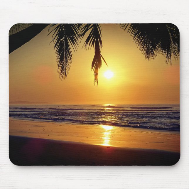 Tropical Sunset Mouse Pad (Front)