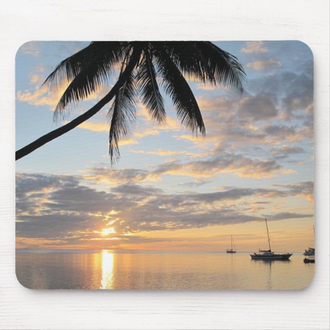 Tropical Sunset Mouse Pad (Front)