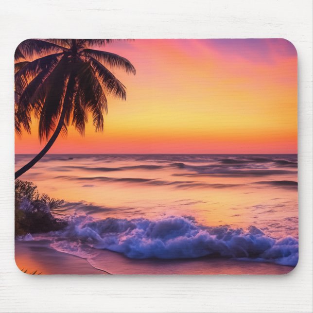 Tropical Sunset Mousepad (Front)
