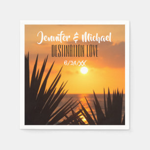 Tropical Sunset Napkin