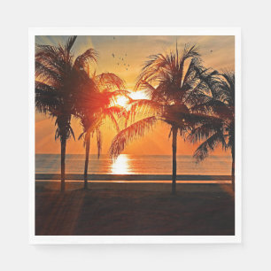 Tropical Sunset Napkin
