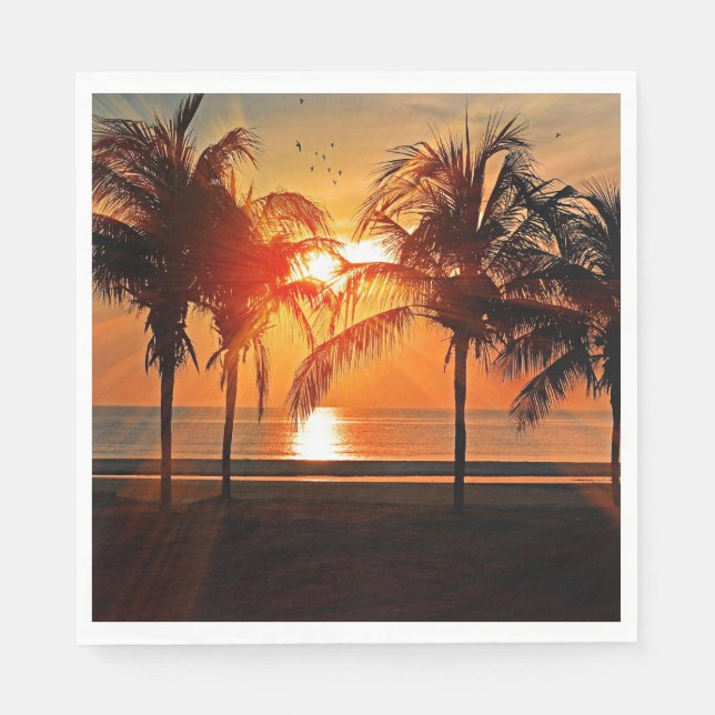 Tropical Sunset Napkin (Front)