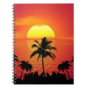 Tropical Sunset Notebook