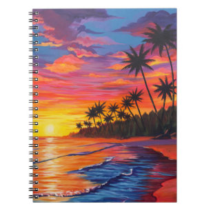 Tropical Sunset Notebook