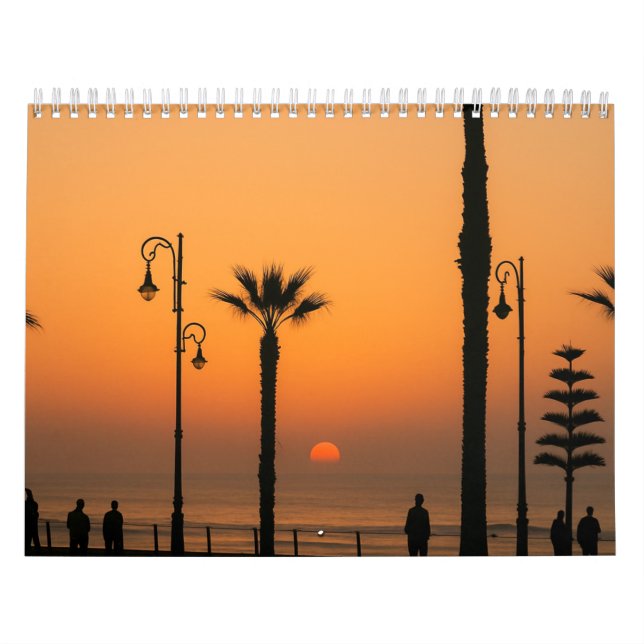 Tropical Sunset Notebook – Inspiring and Peaceful  Calendar (Cover)
