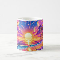 Tropical Sunset Paradise Painting