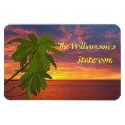 Tropical Sunset Personalised Stateroom Door Marker