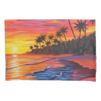 Tropical Sunset Pillow Case