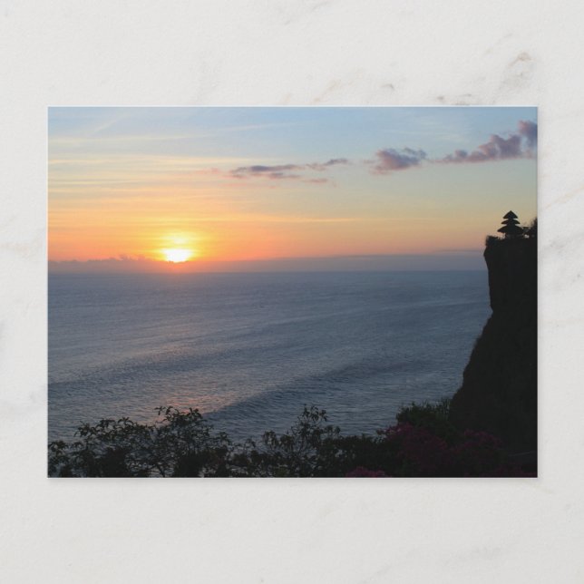 Tropical sunset postcard (Front)