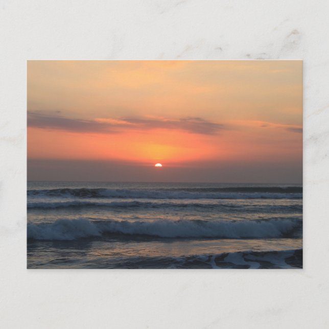 Tropical sunset postcard (Front)