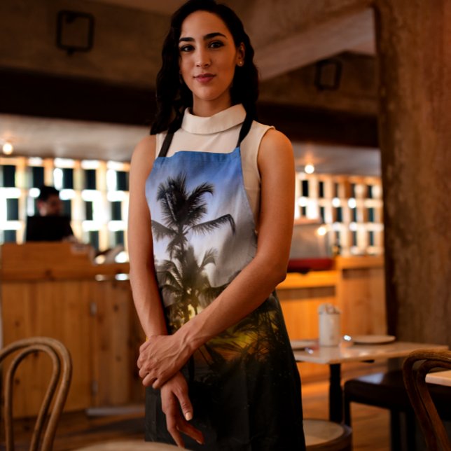 Tropical Sunset Print Apron (Creator Uploaded)