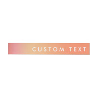 Tropical Sunset Sherbert Orange Wrap Around Labels