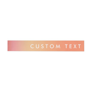 Tropical Sunset Sherbert Orange Wrap Around Labels