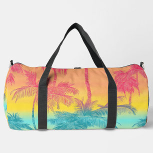 Tropical Sunset Travel Duffle Bag