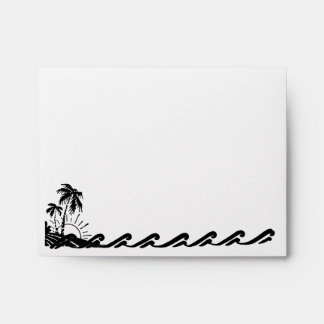 Tropical Sunset Wash Personalised Envelope