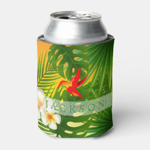 Tropical Sunshine with a Hummingbird Can Cooler