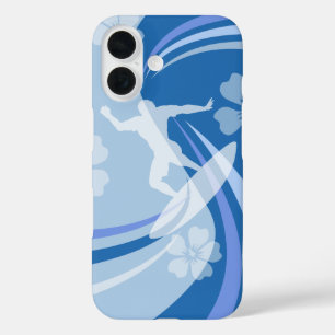Tropical Surf Blue iPhone 16 Case
