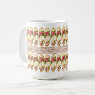 Tropical Surfboard Floral Design – Customisable Ph Coffee Mug