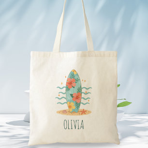Tropical Surfer – Hibiscus Dreams Tote Bag