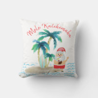 Tropical Surfing Santa Mele Kalikimaka Christmas