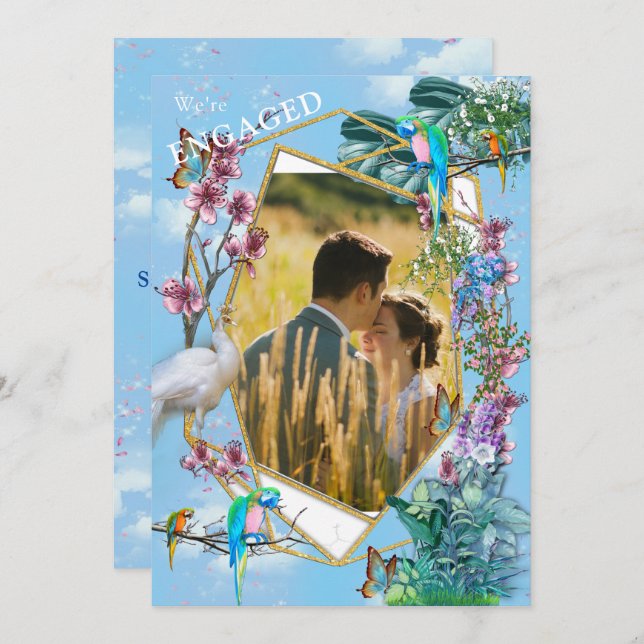 Tropical Surreal Landscape Invitation (Front/Back)