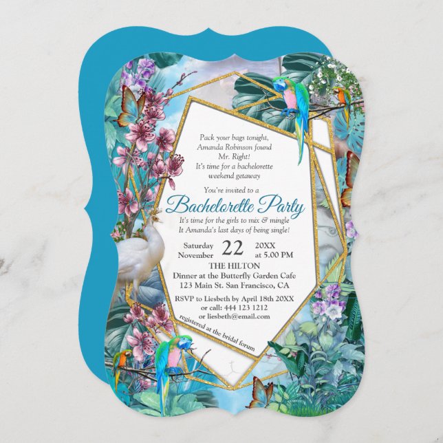 Tropical Surreal Landscape Invitation (Front/Back)