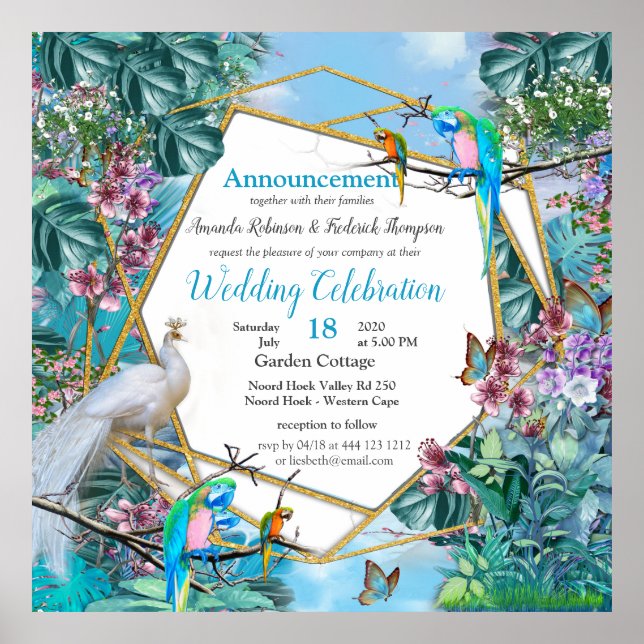 Tropical Surreal Landscape Poster (Front)