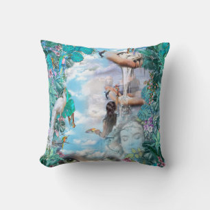 Tropical Surrealism Fantasy Cushion