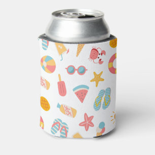 Tropical Swimming Pool Birthday Party Can Cooler