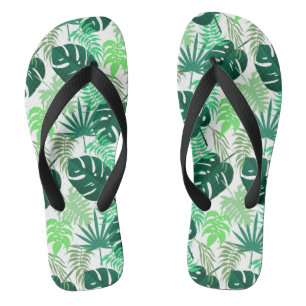 Tropical Swiss cheese plants (leaves) Thongs