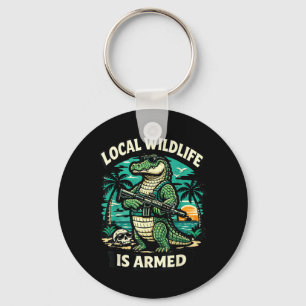 Tropical Tactical Florida Alligator Local Wildlife Key Ring